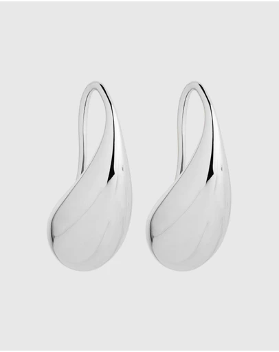 Najo - Eau Silver Earrings