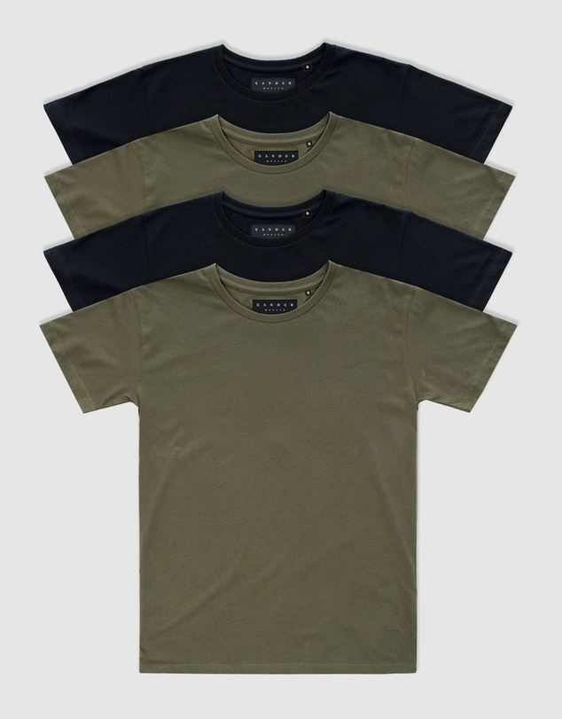 Xander - 4-Pack Blanc Tee