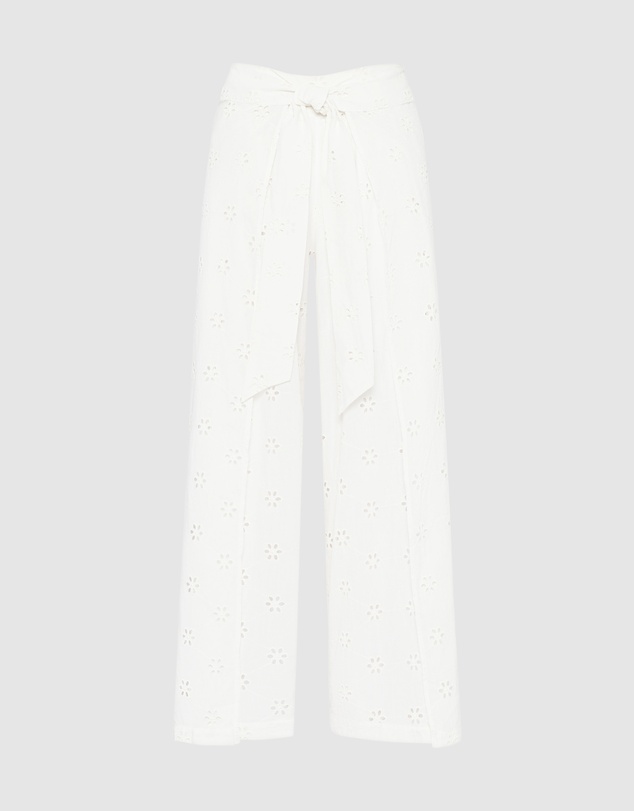 Polo Ralph Lauren - Cotton Eyelet Wrap Waist Beach Pant Cover-Up