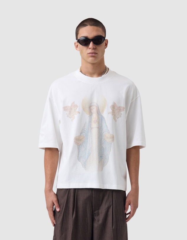 Zanerobe - Mary Flow Crop Tee Vintage White