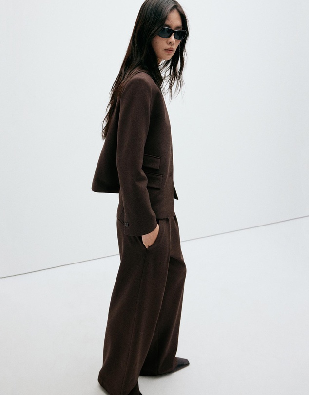 M.N.G - Houndstooth Pleated Trousers