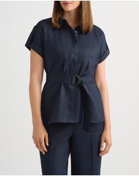 David Lawrence - Imogen Linen Belted Shirt
