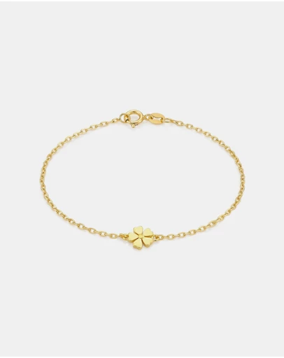 Zoe Olivia - 9K Gold Flower Bracelet