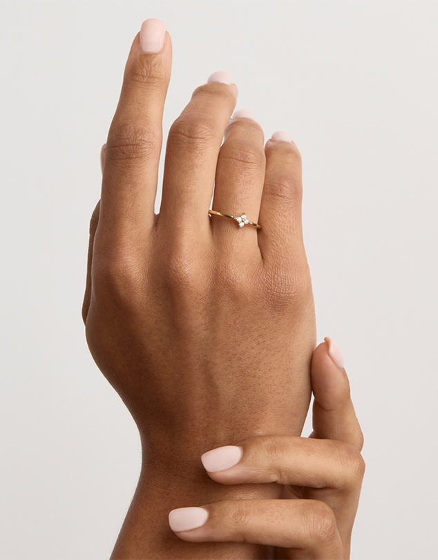 By Charlotte - Crystal Bloom Ring