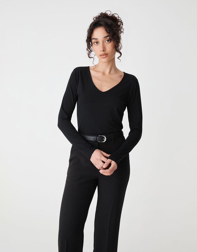 Forcast - Isla V-Neck Bamboo Top