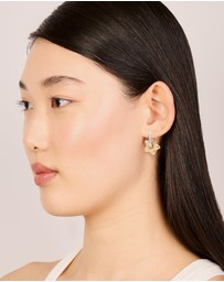 Lovisa - Waterproof Mixed Metals Plated Stainless Steel Small Star Huggie Earrings