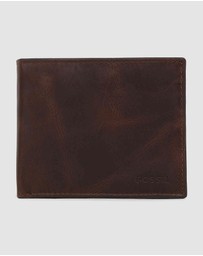 Fossil - Derrick Dark Brown Large Coin Pocket Bifold
