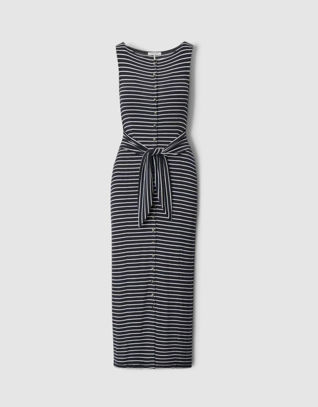 rag & bone - The Knit Button Tie Stripe Dress