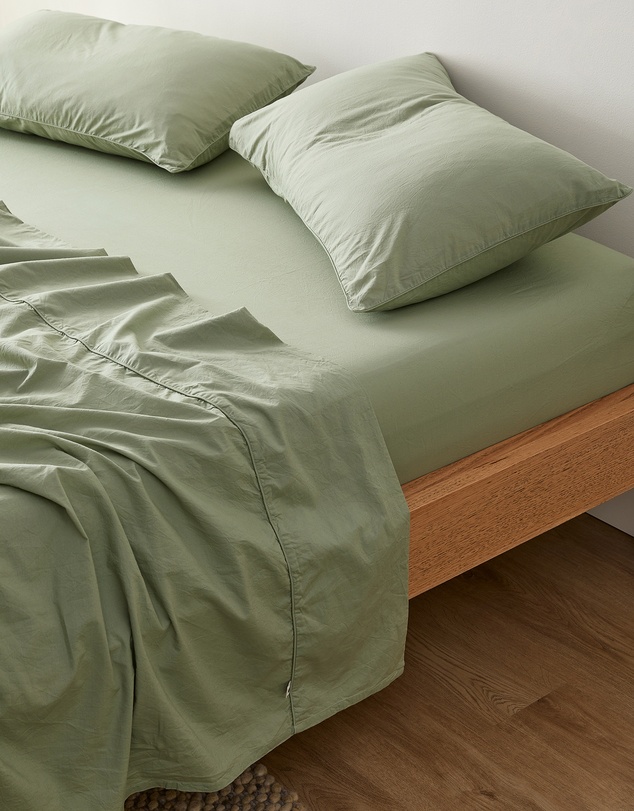 Sheet Society - Leo Washed Cotton Fitted Sheet Set