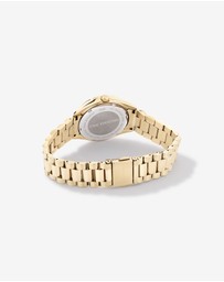 Michael Hill - Women's 0.60 Carat TW Diamond Bezel Watch in Gold Tone Stainless Steel