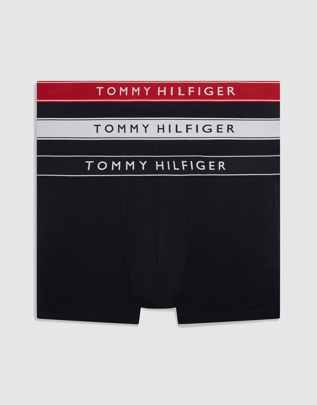 Tommy Hilfiger - 3-Pack Essential Logo Waistband Trunks