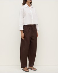 Assembly Label - Aurora Cropped Cotton Poplin Shirt