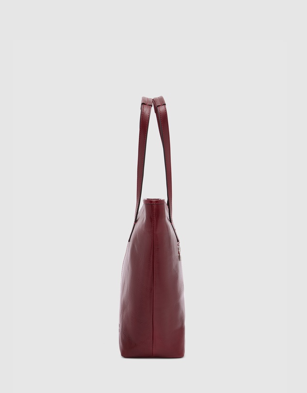 Florence - The Beatrice Red Leather Tote Laptop Bag