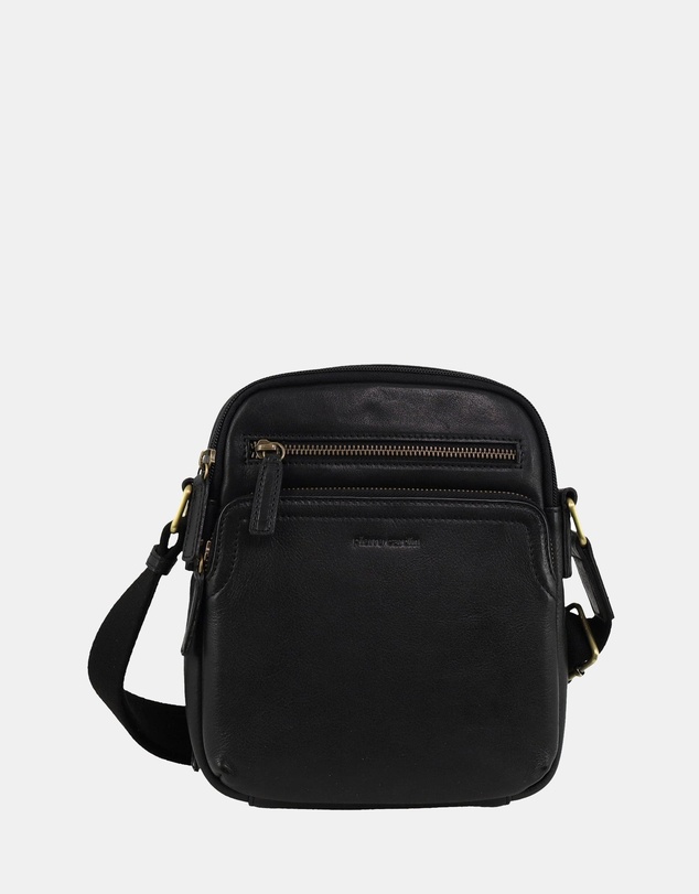 Pierre Cardin - Pierre Cardin Men's Leather Compact Crossbody Bag