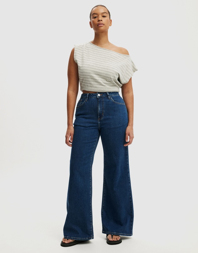 Cotton On - Curvy Stretch Wide Jeans