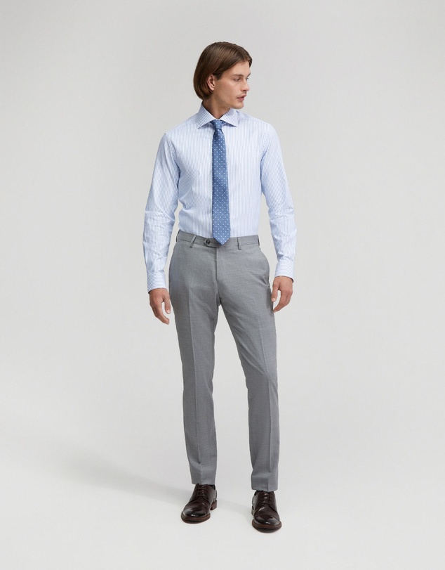 Oxford - Trafalgar Cotton Striped Shirt