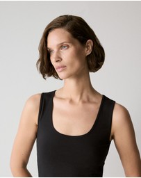 Trenery - Cotton Essential Tank in Black