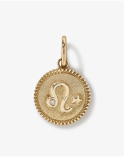 Michael Hill - Diamond Accent Leo Zodiac Pendant in 10kt Yellow Gold