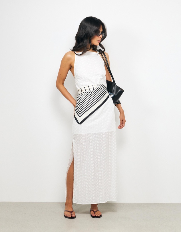 AERE - Irie Cotton Broderie Midi Dress