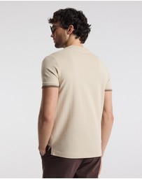 Calibre - Ombre Cuff Jacquard T-shirt Natural