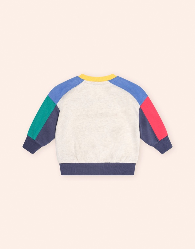 Huxbaby - Colour Block Sitting Hux Sweatshirt - Babies-Teens