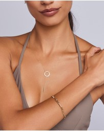 Zoe Olivia - 9K Gold Knotted Link Bracelet