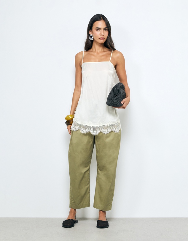 AERE - Sian Organic Cotton Barrel Leg Pants