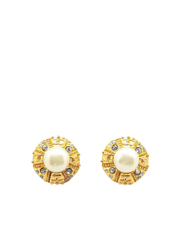 Pre-Loved by Azura Reborn - Pre-Loved chanel Pearl Crystal Earrings