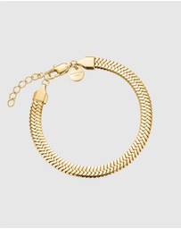Rosefield - Large Snake Gold-Tone Bracelet