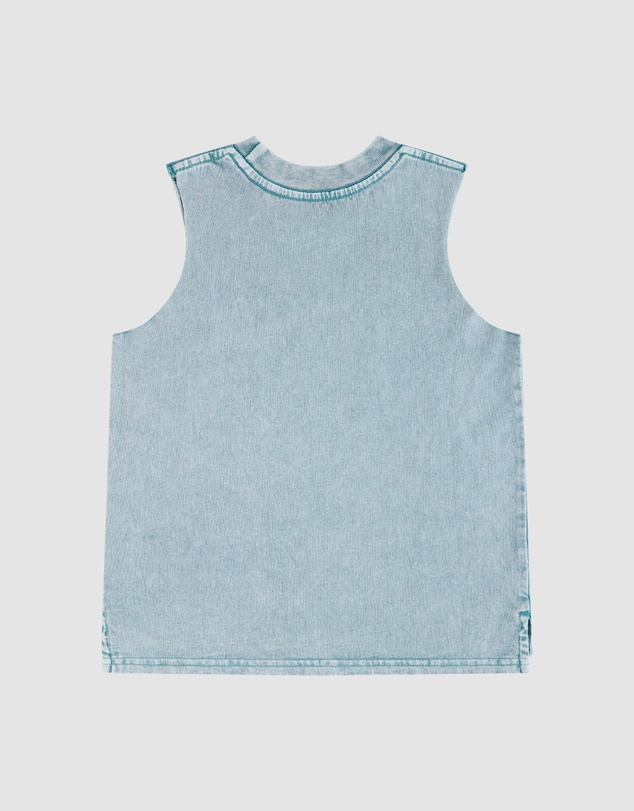 Skwosh - Absolute Pearla Kids Muscle Tank in Light Blue
