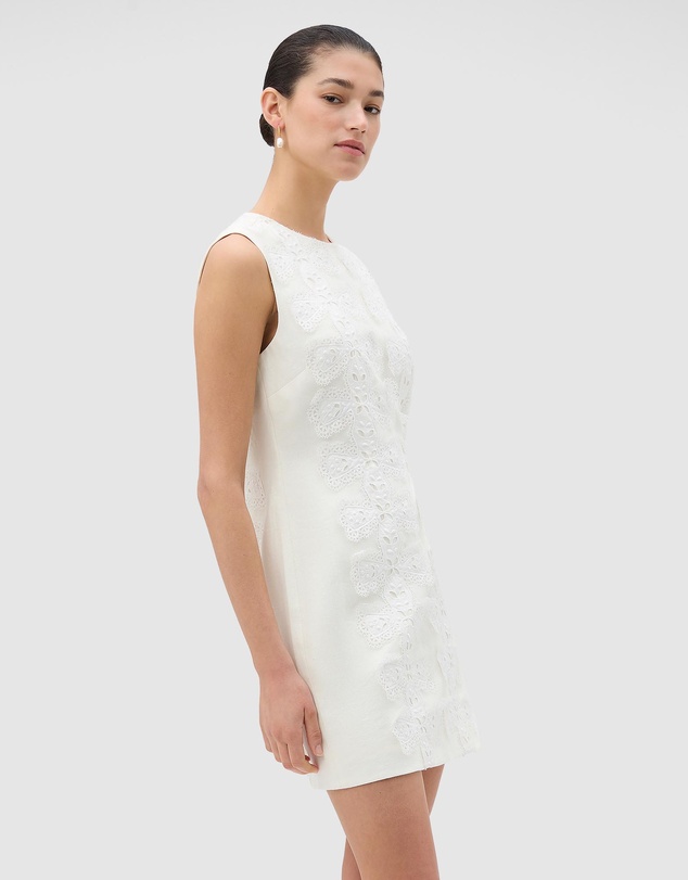 Oroton - Broderie Trim Shift Dress