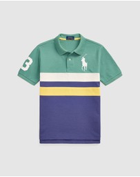 Polo Ralph Lauren - Big Pony Cotton Mesh Polo Shirt - ICONIC EXCLUSIVE - Teens