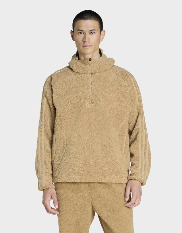 adidas Originals - BORG FLEECE TEAMGEIST 1/4 ZIP HOODIE Mens