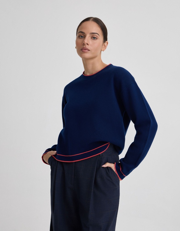 Oxford - Harper Contrast Trim Knit