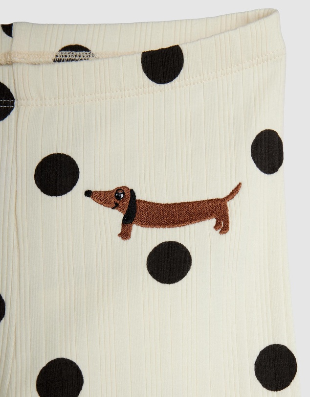 Mini Rodini - Dots Aop Dog Flared Trousers