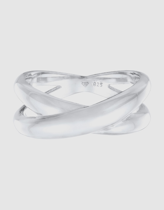 Elli Jewelry - Ring Cross Design 925 Sterling Silver