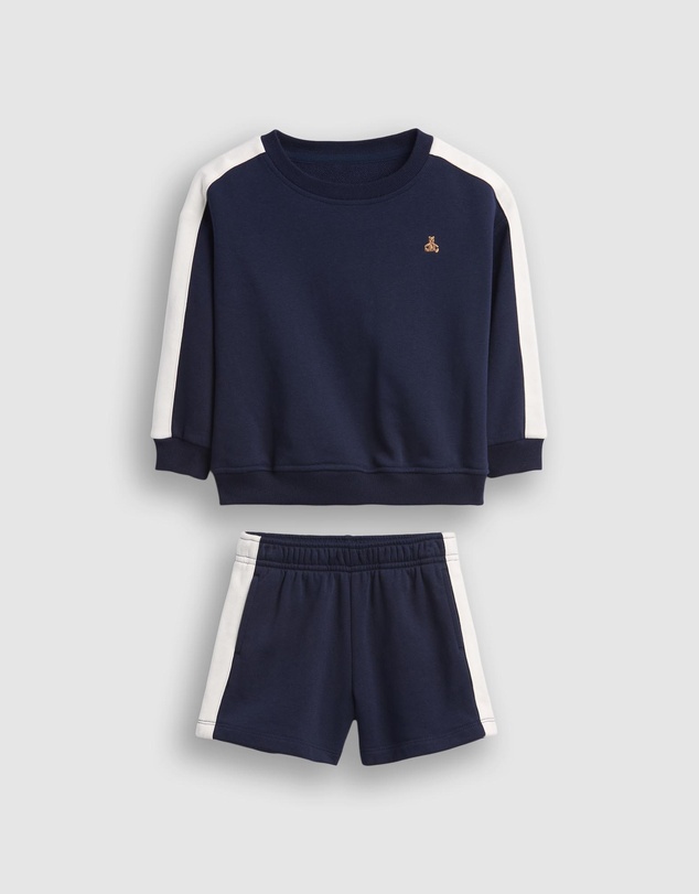GAP - Pieced French Terry Crew x Shorts Set - Babies-Kids