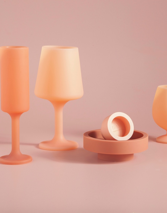 porter green - seff | silicone unbreakable champagne flutes