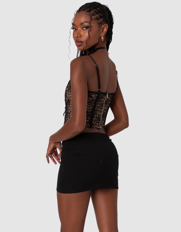 EDIKTED - Adira Lace Keyhole Corset