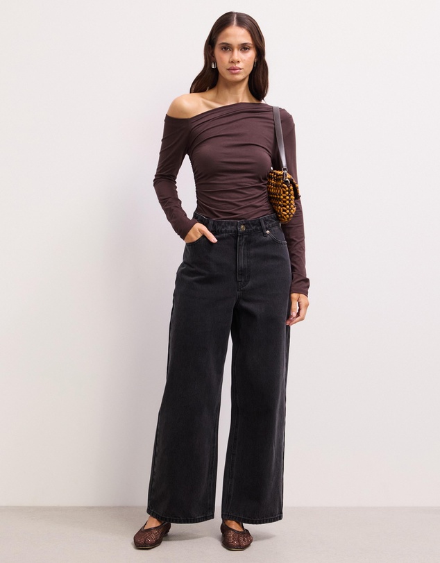 The Fated - Sarah Cropped Straight Wide Jeans