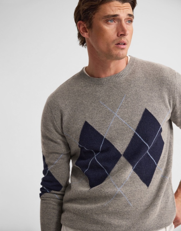 Oxford - Anton Wool Argyle Crew Neck