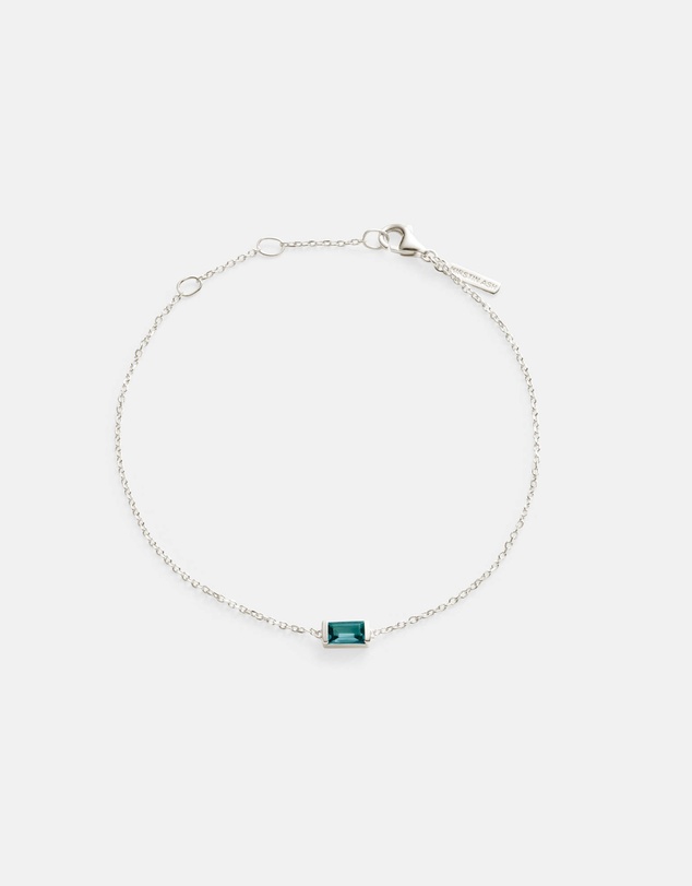 Kirstin Ash - Baguette Birthstone Bracelet September London Blue Topaz