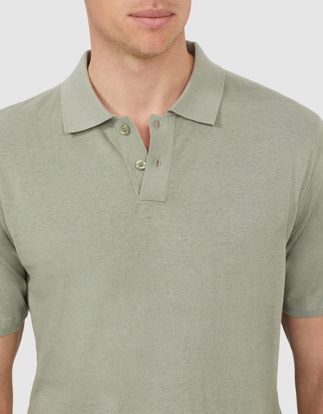Van Heusen - Cotton Silk Knitted Polo