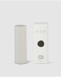 Black Blaze - Wide Column Pillar Candle