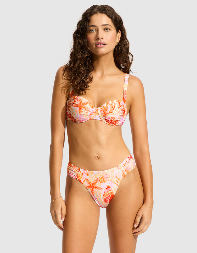 Seafolly - La Mer High Leg Ruched Side Pant