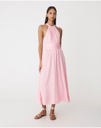 Forcast - Miami Gathered Neck Hemp Dress