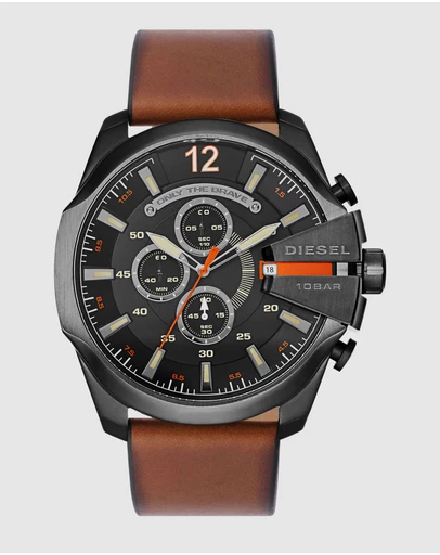 Diesel - Mega Chief Brown Chronograph Watch DZ4343