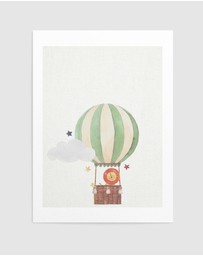 Olive et Oriel - Sky Friends On Linen I