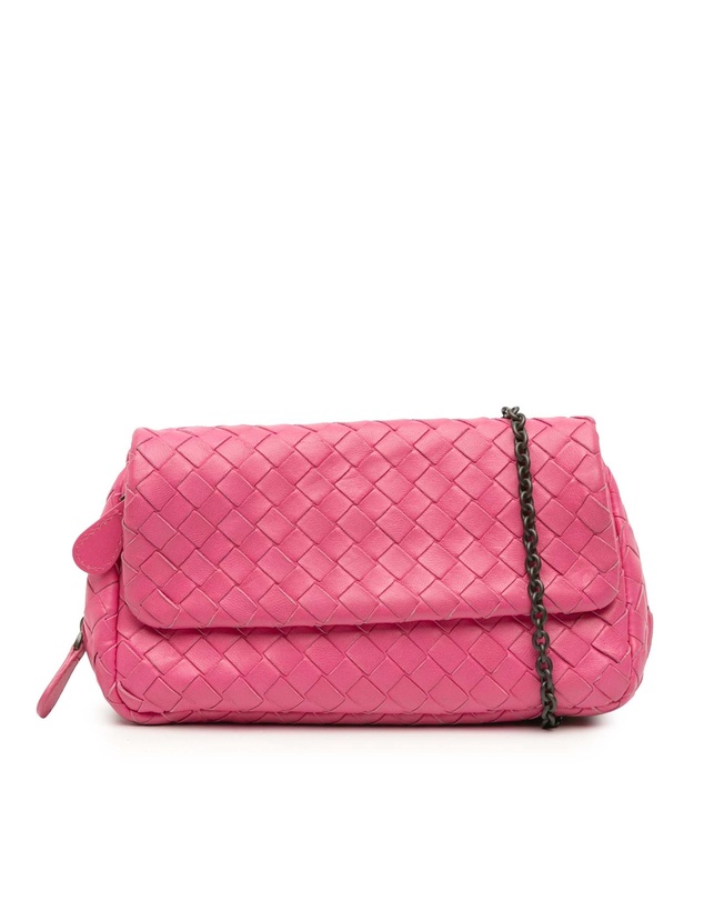 Pre-Loved by Azura Reborn - Pre-Loved Mini Nappa Intrecciato Expandable Chain Flap Crossbody