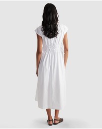Decjuba - Zoe Shirred Waist Midi Dress